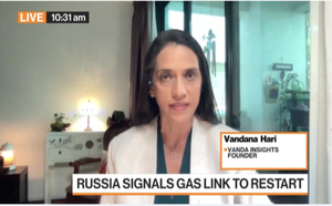 Europe may see extremely high energy prices (Bloomberg TV, 21 Jul 2022)